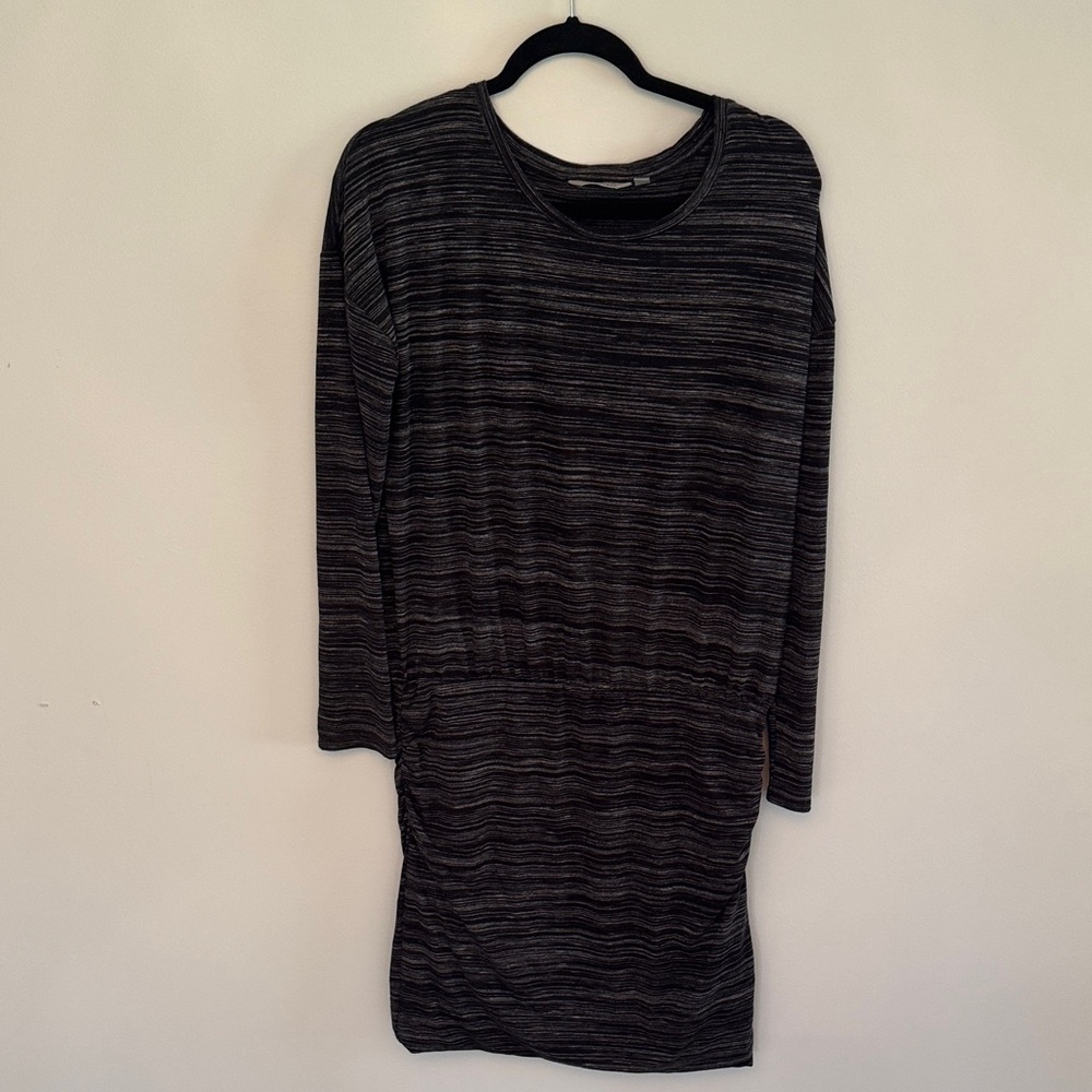Athleta Charcoal and Black Knit Dress